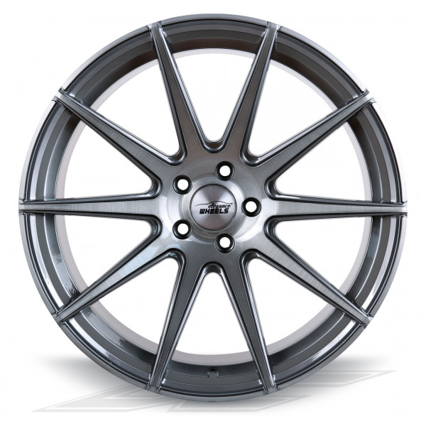 Elegance Wheels E1FF Titanium/Brushed | Concave + Deep Concave